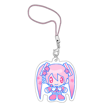 sakura miku phone charm