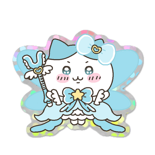 shoujo hachiware glitter sticker