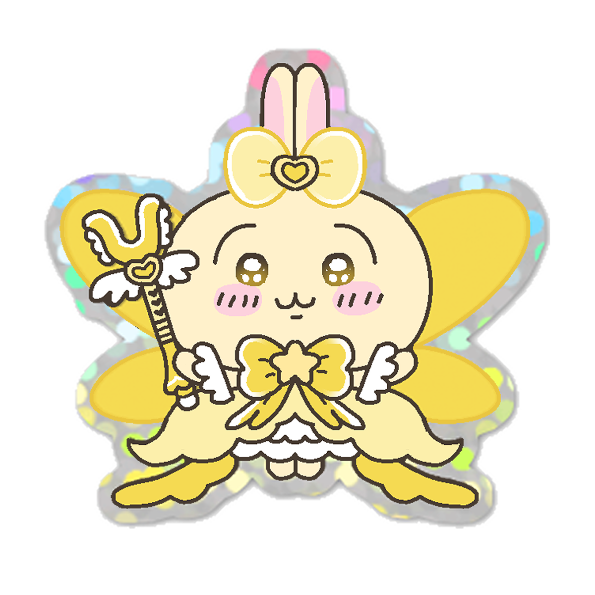 shoujo usagi glitter sticker