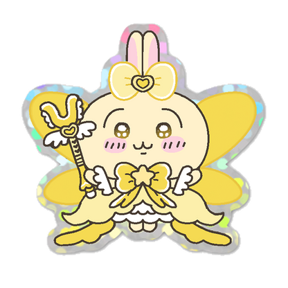 shoujo usagi glitter sticker