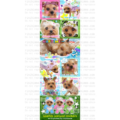 sparkle wanwan sticker sheet