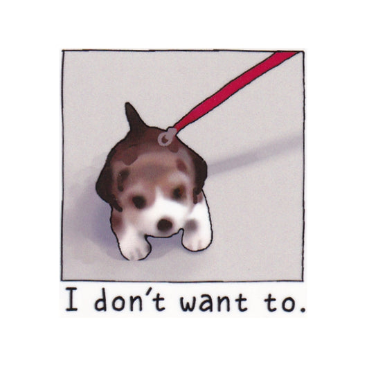 stubborn dog sticker