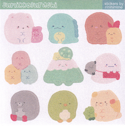 sumikkᴏgurashi sticker sheet