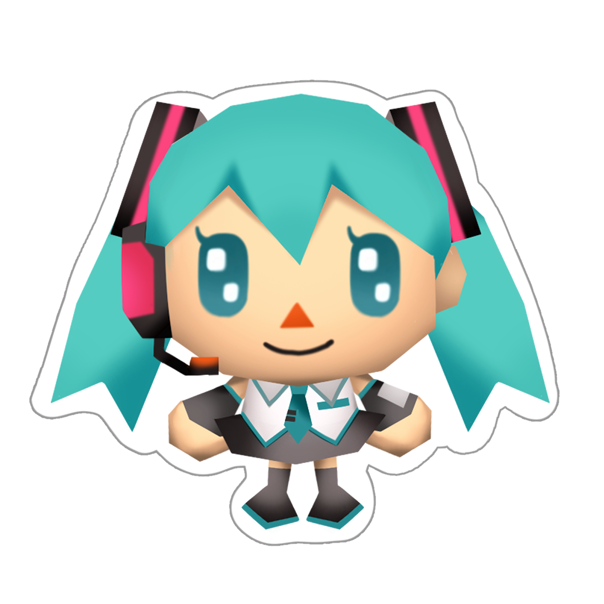 villager miku sticker