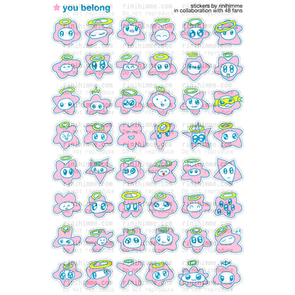 you belong sticker sheet